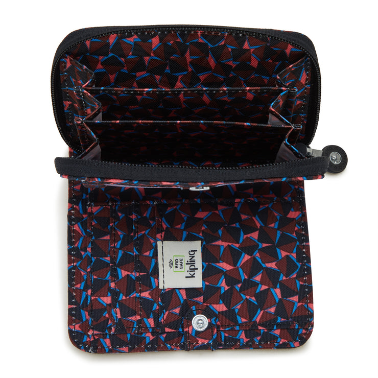 Kipling Medium Wallet Female Happy Squares Money Love