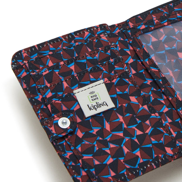 Kipling Medium Wallet Female Happy Squares Money Love