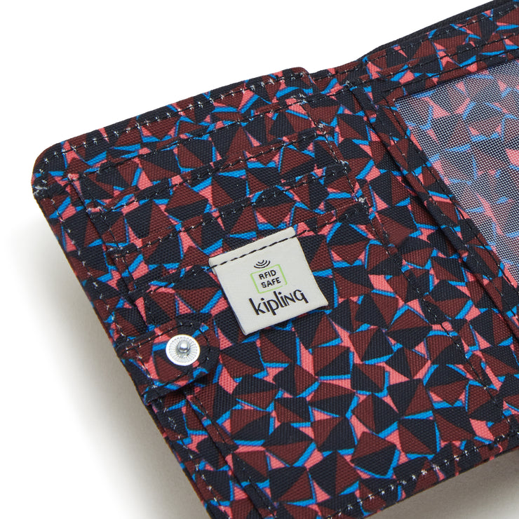 Kipling Medium Wallet Female Happy Squares Money Love