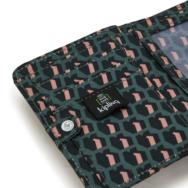 Kipling Medium Wallet Female 3D K Pink Money Love