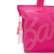 KIPLING Large Barbie™ Tote Bag With Trolley Sleeve Female Power Pink Jacey M