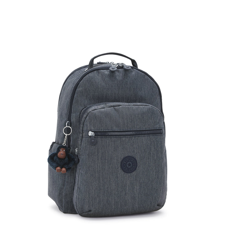 KIPLING Large backpack (with laptop compartment) Unisex Marine Navy Seoul Lap