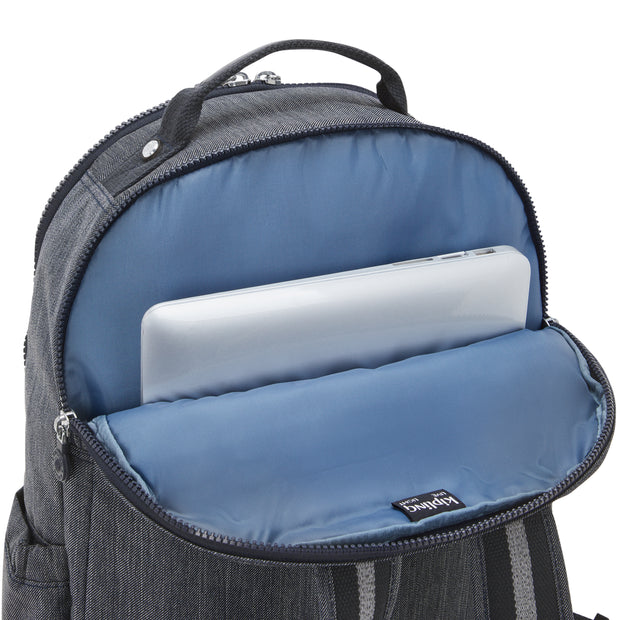 KIPLING Large backpack (with laptop compartment) Unisex Marine Navy Seoul Lap