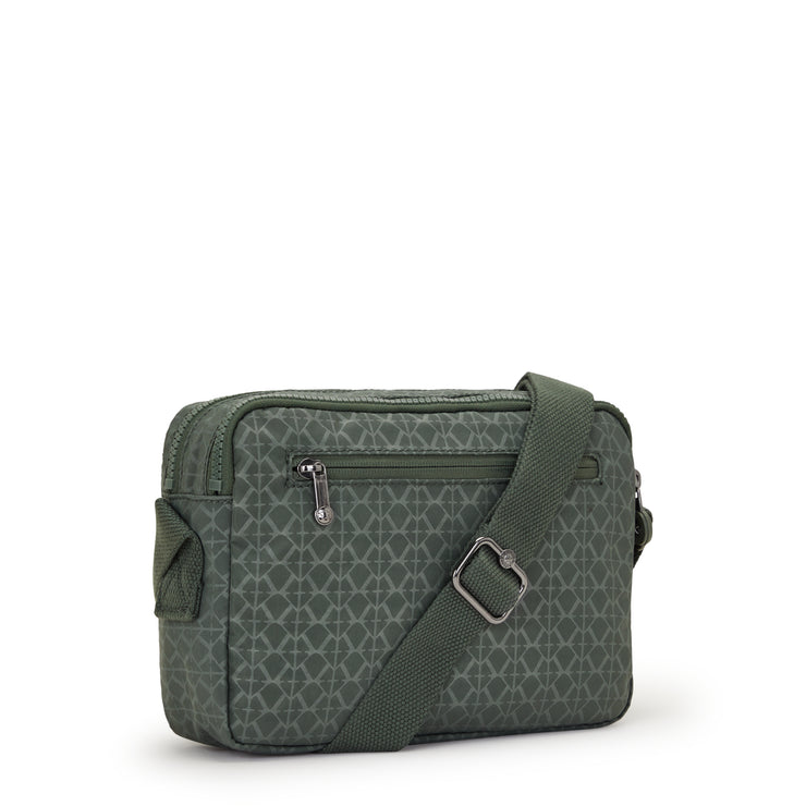 Kipling Medium Crossbody Female Sign Green Embosse Abanu M