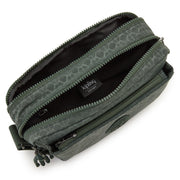 Kipling Medium Crossbody Female Sign Green Embosse Abanu M