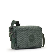 Kipling Medium Crossbody Female Sign Green Embosse Abanu M