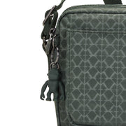 Kipling Medium Crossbody Female Sign Green Embosse Abanu M