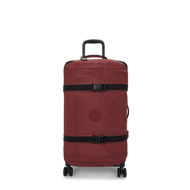 KIPLING Medium Wheeled Luggage Female Flaring Rust Spontaneous M