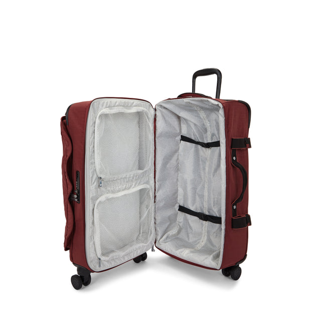 Kipling Medium Wheeled Luggage Female Flaring Rust Spontaneous M