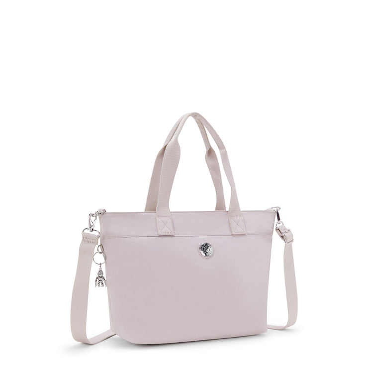 KIPLING Small tote (with detachable shoulderstrap) Female Gleam Silver Colissa S