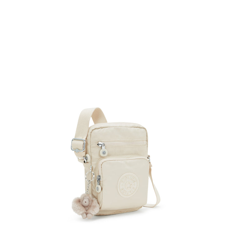 KIPLING Small Crossbody with Adjustable Straps Female Beige Pearl Gunne