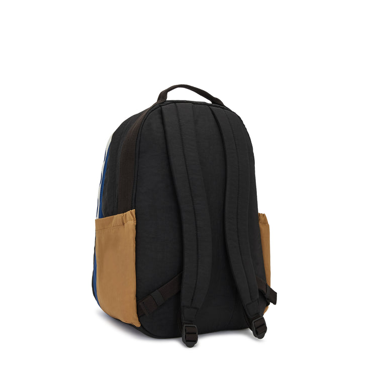 Kipling Large Backpack Female Duo Blue Beige Xavi