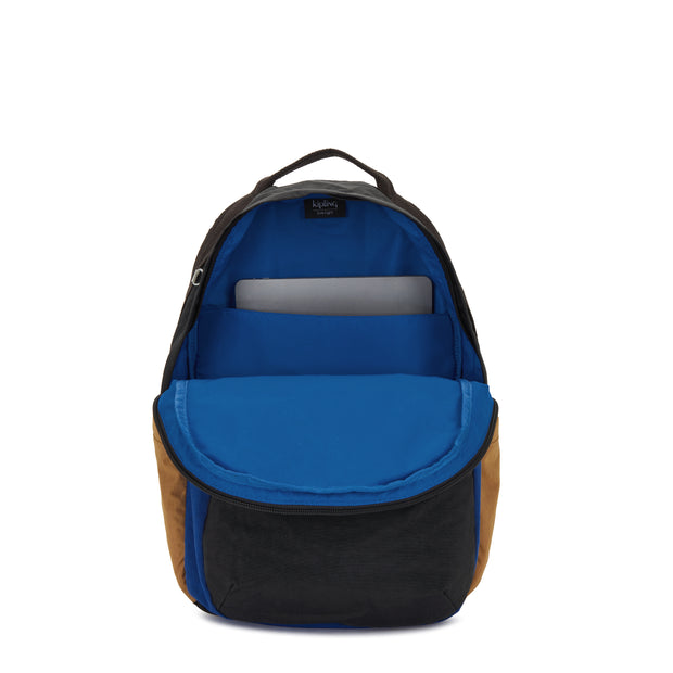 Kipling Large Backpack Female Duo Blue Beige Xavi