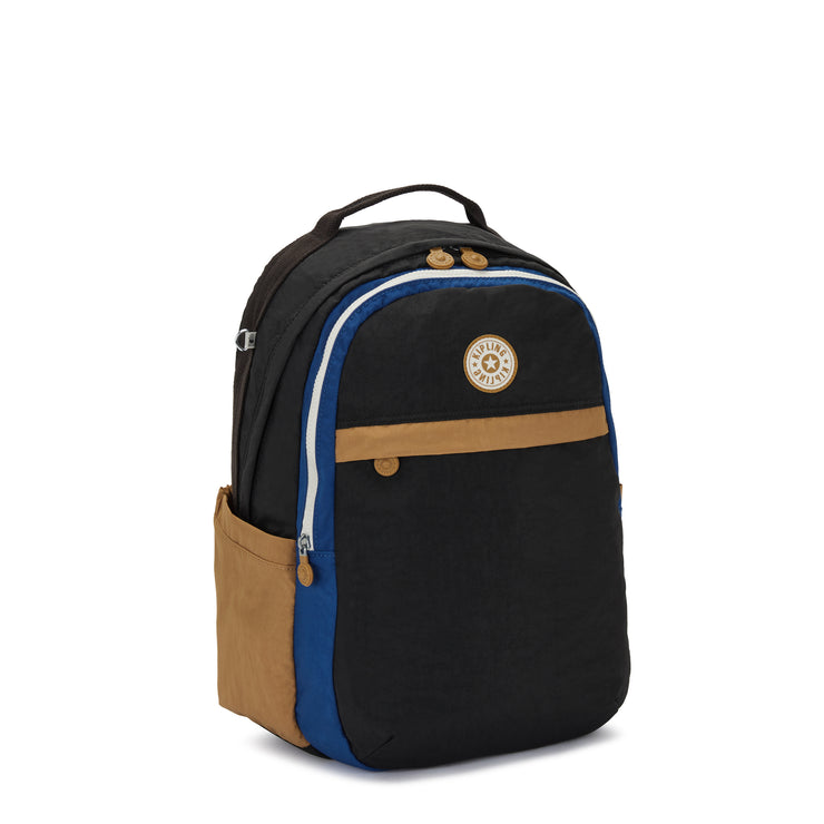 Kipling Large Backpack Female Duo Blue Beige Xavi