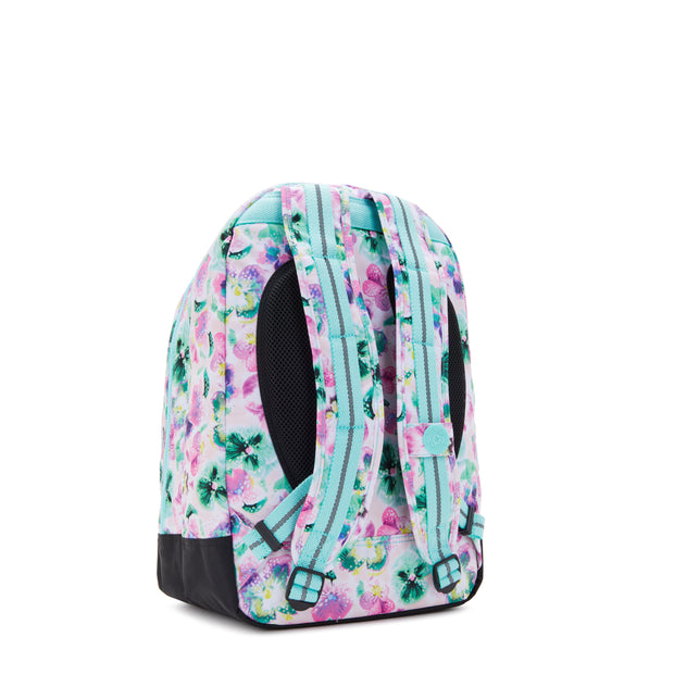 KIPLING Large backpack (with laptop protection) Female Aqua Blossom Class Room