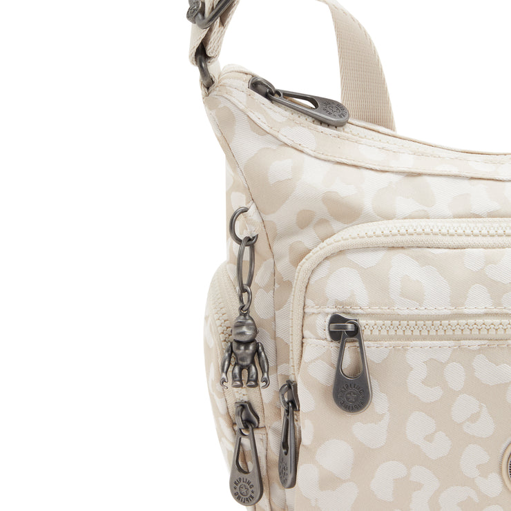 KIPLING Medium crossbody Female White Cheetah J Gabbie S