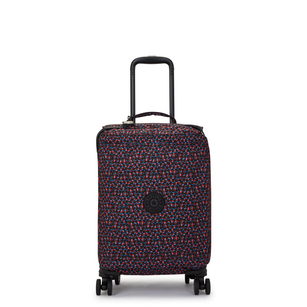 KIPLING Small Cabin Size Wheeled Luggage Female Happy Squares Spontaneous S