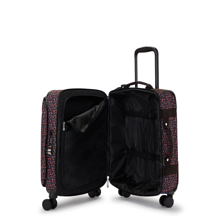Kipling Small Cabin Size Wheeled Luggage Female Happy Squares Spontaneous S