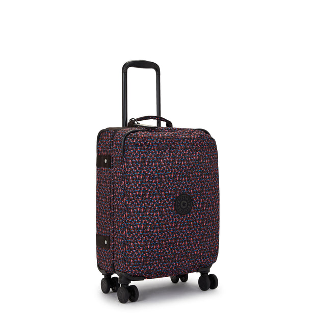 Kipling Small Cabin Size Wheeled Luggage Female Happy Squares Spontaneous S