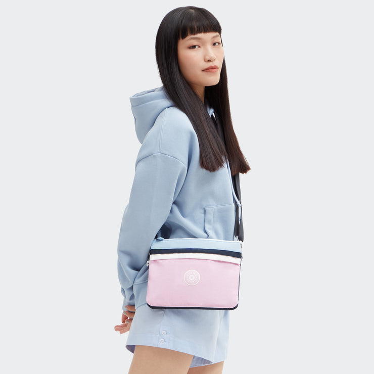 KIPLING Medium crossbody (with removable strap) Female L Pink Blue Bl Easy Riri L  -  I7237-9KR