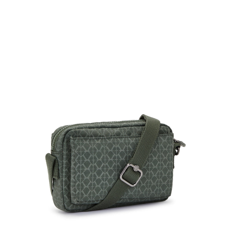 Kipling Small Crossbody Female Sign Green Embosse Abanu