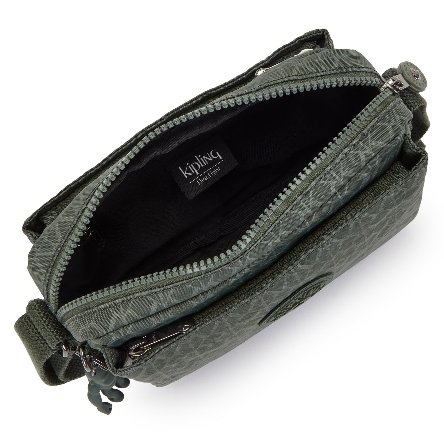 Kipling Small Crossbody Female Sign Green Embosse Abanu - I7248-F6C