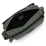 Kipling Small Crossbody Female Sign Green Embosse Abanu