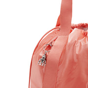 KIPLING Medium Drawstring Tote Female Peach Glam Elmar