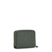 Kipling Medium Wallet Female Sign Green Embosse Money Love