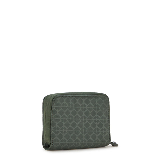 Kipling Medium Wallet Female Sign Green Embosse Money Love