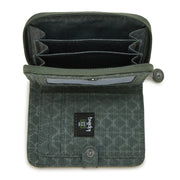 Kipling Medium Wallet Female Sign Green Embosse Money Love