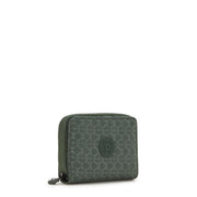 Kipling Medium Wallet Female Sign Green Embosse Money Love