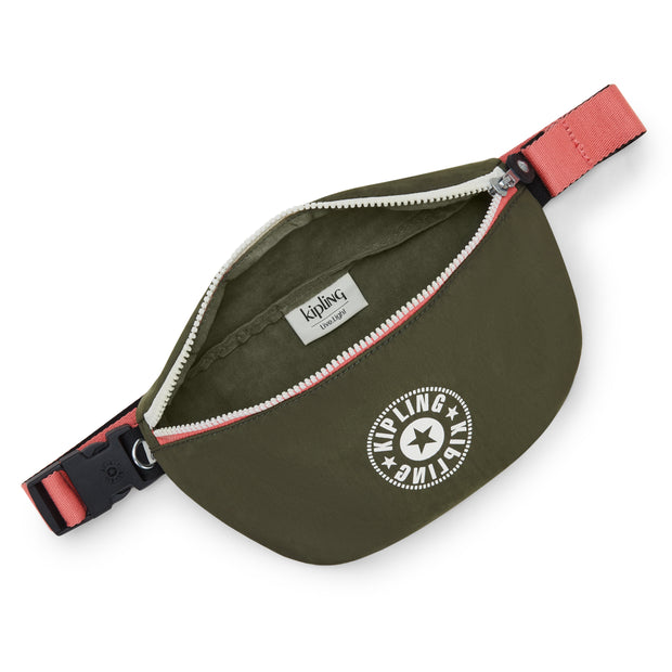 Kipling Small Waistbag Unisex Strong Moss Ce Fresh Lite