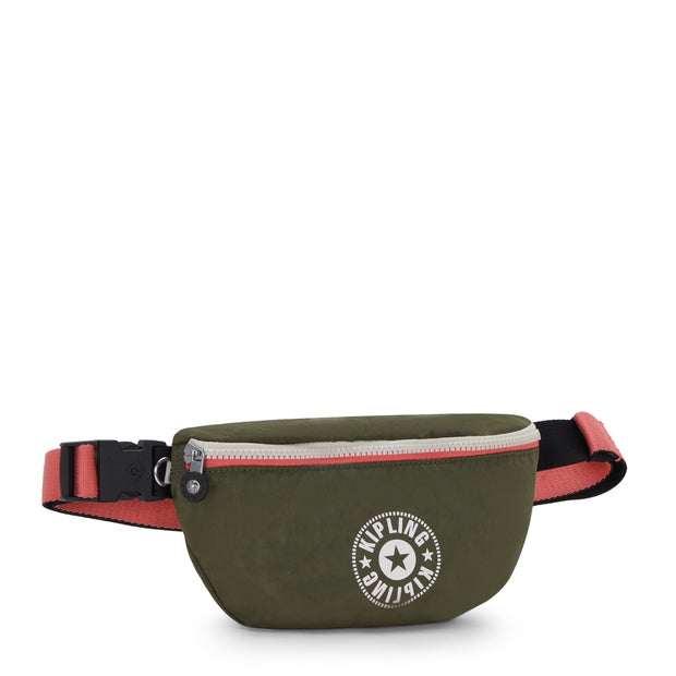 Kipling Small Waistbag Unisex Strong Moss Ce Fresh Lite