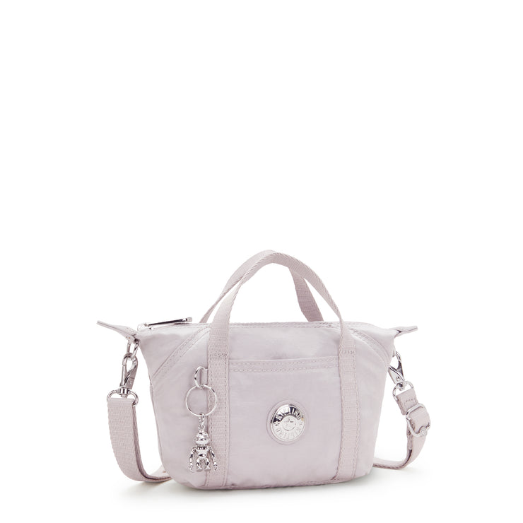 KIPLING Small Crossbody Bag With Removable Strap Female Gleam Silver Art Compact