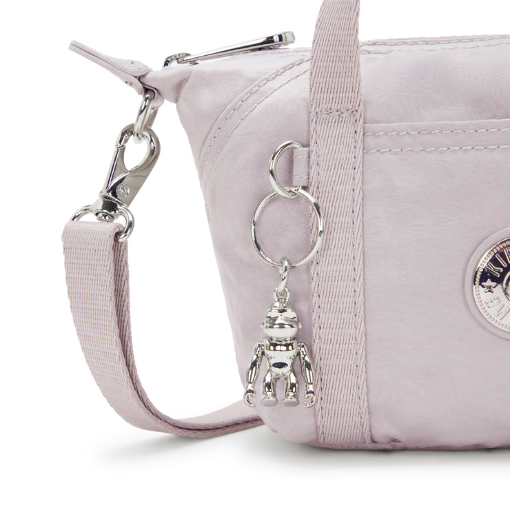 KIPLING Small Crossbody Bag With Removable Strap Female Gleam Silver Art Compact