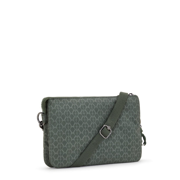 Kipling Small Crossbody (With Removable Strap) Female Sign Green Embosse Riri
