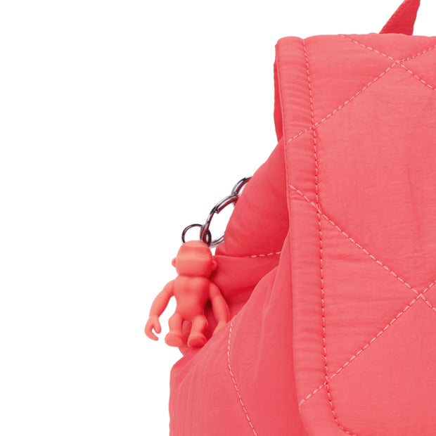 Kipling Small Backpack Female Cosmic Pink Quilt Adino