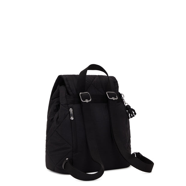 Kipling Small Backpack Female Cosmic Black Quilt Adino