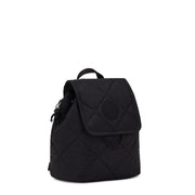 Kipling Small Backpack Female Cosmic Black Quilt Adino