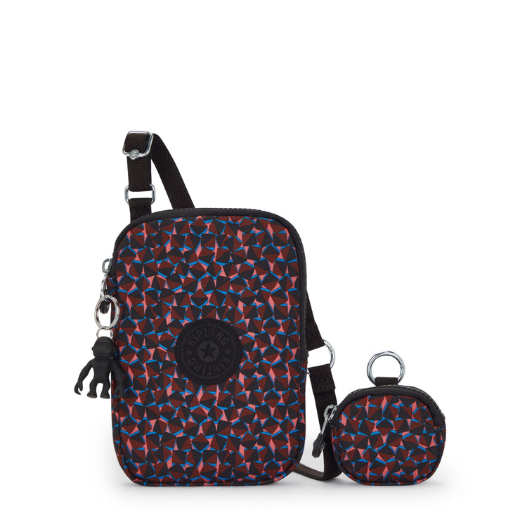 Kipling Phone Bag (With Extra Pouch) Female Happy Squares Elvin