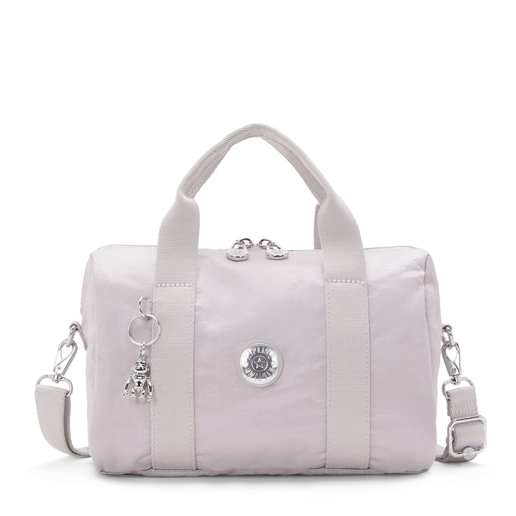 KIPLING Medium handbag (with detachable shoulderstrap) Female Gleam Silver Bina M