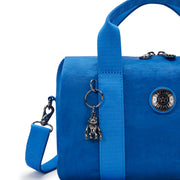KIPLING Medium handbag (with detachable shoulderstrap) Female Satin Blue Bina M