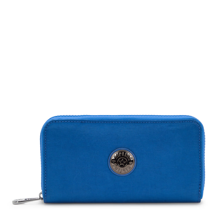 KIPLING Large Wallet Female Satin Blue New Imali