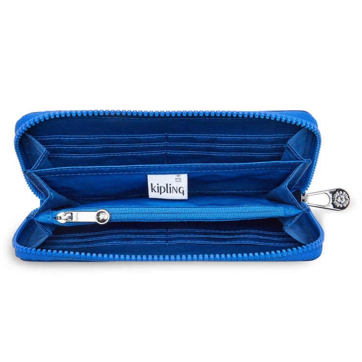 KIPLING Large Wallet Female Satin Blue New Imali  -  I7577-S9H