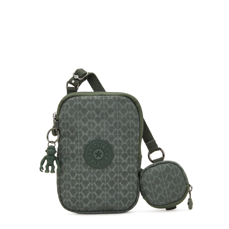 KIPLING Phone Bag (With Extra Pouch) Female Sign Green Embosse Elvin