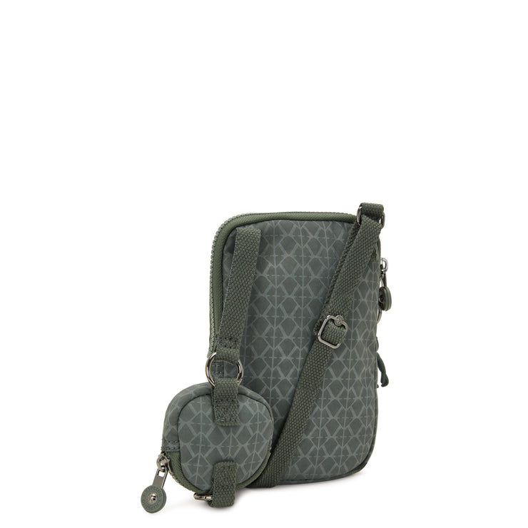 Kipling Phone Bag (With Extra Pouch) Female Sign Green Embosse Elvin