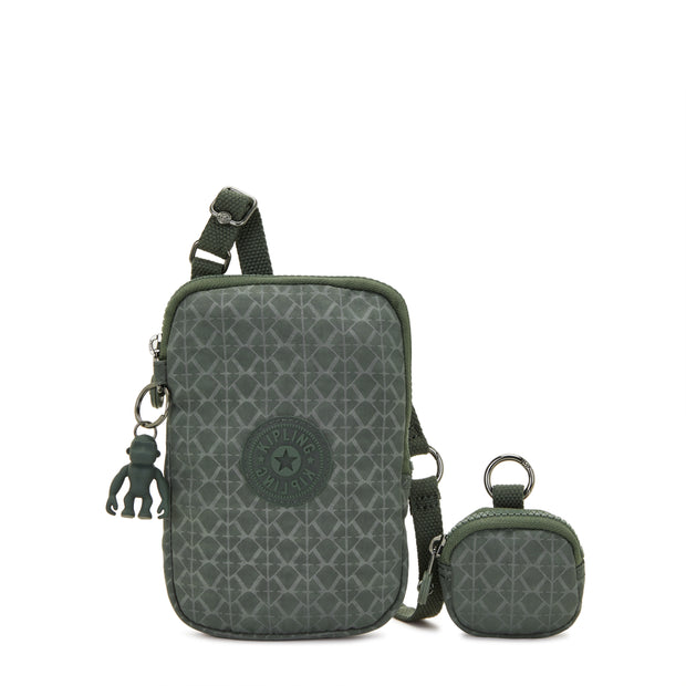 Kipling Phone Bag (With Extra Pouch) Female Sign Green Embosse Elvin
