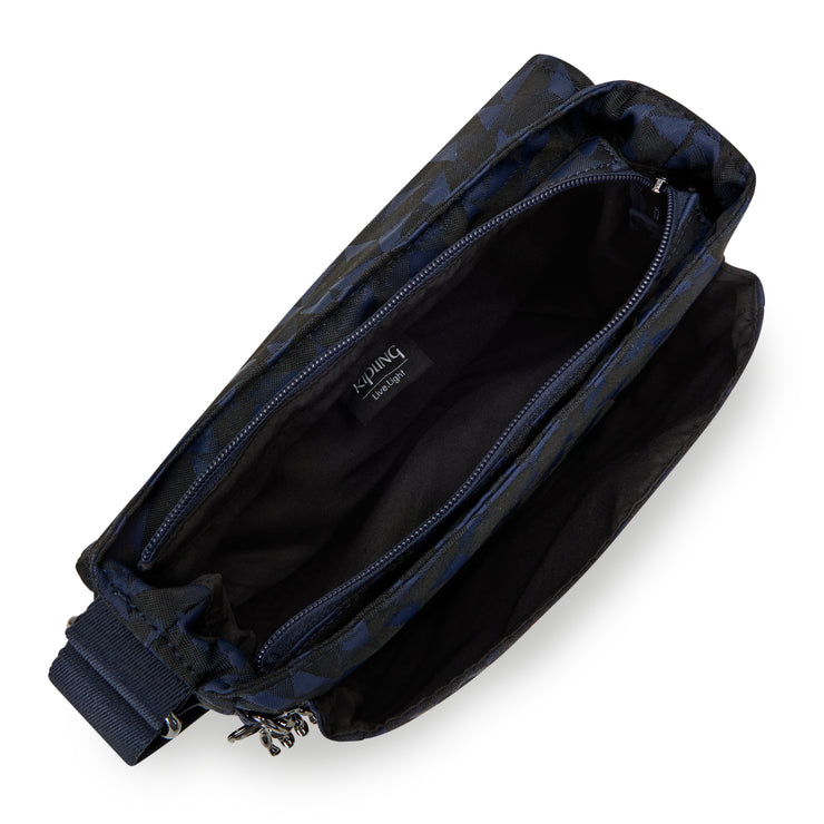 Kipling Crossbody Female Endless Navy Jacquard Loreen M  -  I7595-3QA