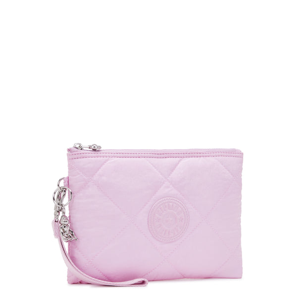 KIPLING Large Flat Pouch (with wristlet) Female Blooming P Qlt Fancy